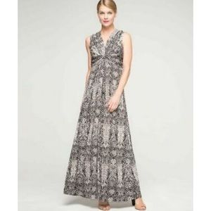 Eliza J twist detail snake print dress